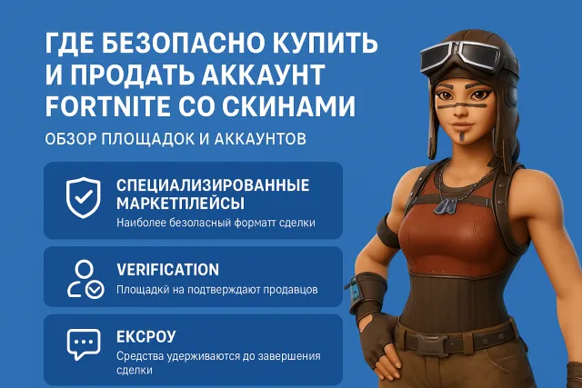 Где безопасно купить и продать аккаунт Fortnite со скинами: обзор площадок и аккаунтов